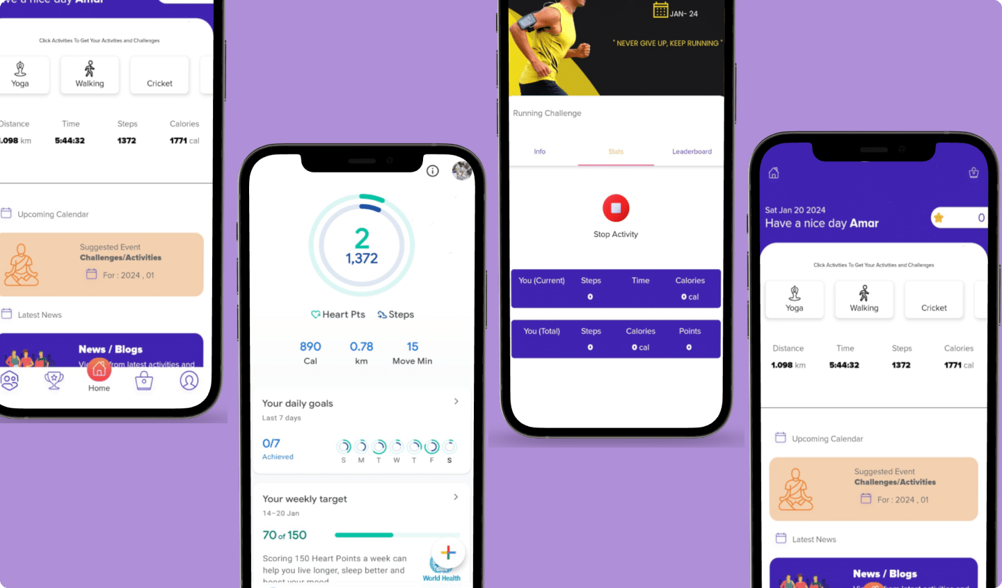 Fitness Screens