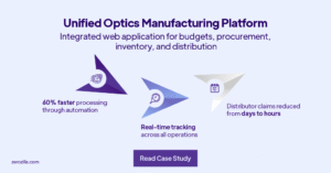 Unified Web Platform for Optics Manufacturing Operations